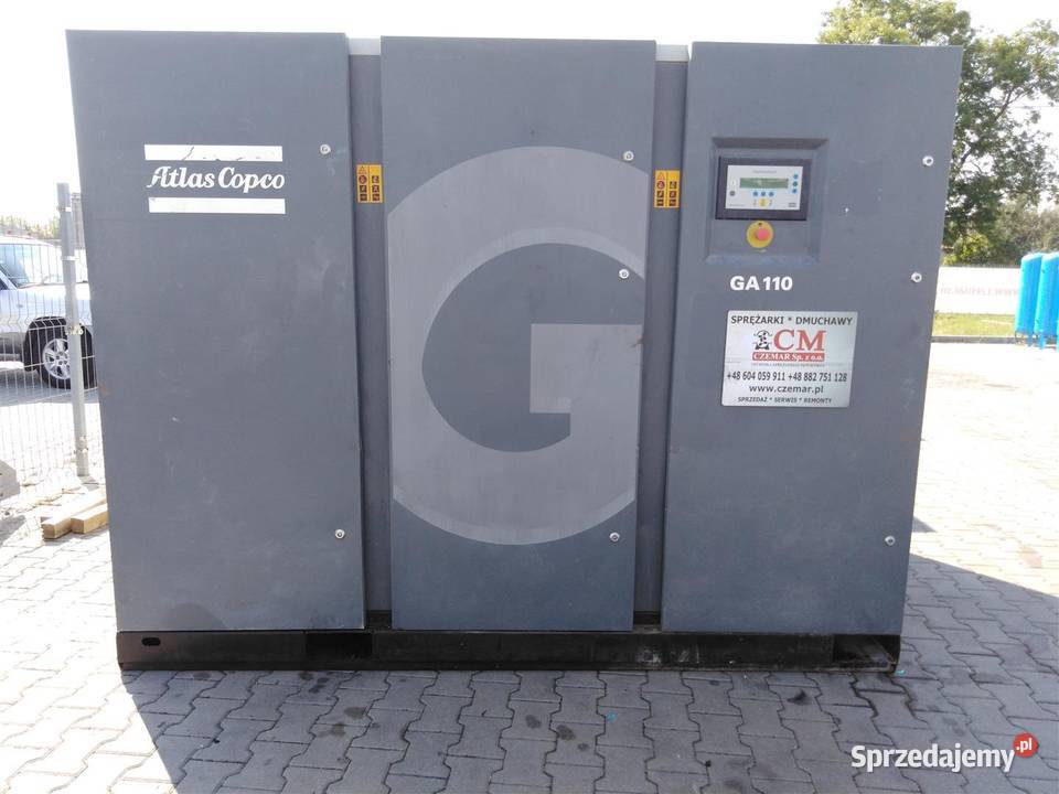 Sprężarka śrubowa kompresor ATLAS COPCO GA110 Wilków