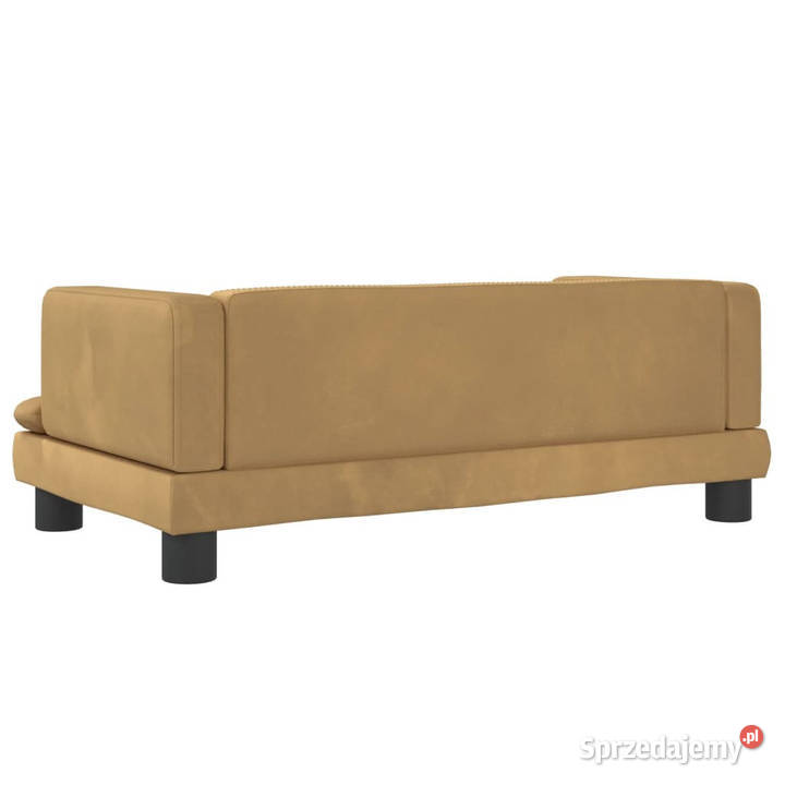 Sofa dzieci brązowa 80x45x30 aksamit WM3196310 Meble mazowieckie Warszawa