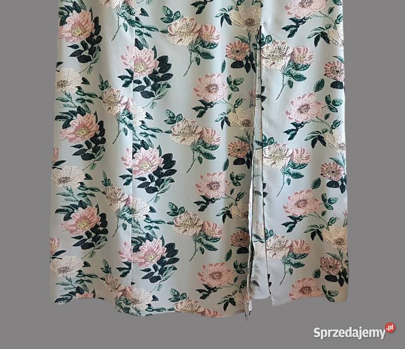 Damska sukienka letnia zielona kwiatowa na małopolskie