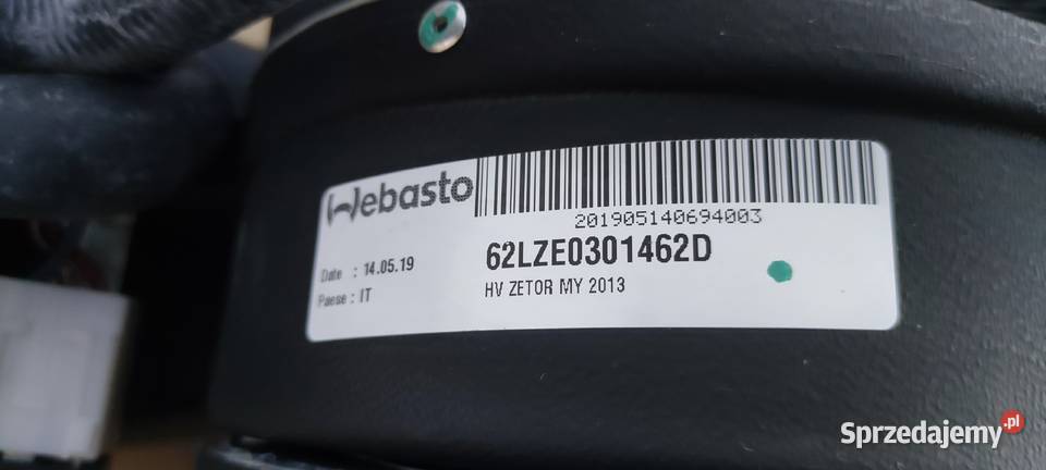 ZETOR OGRZEWANIE KPL 19371901 Kutno