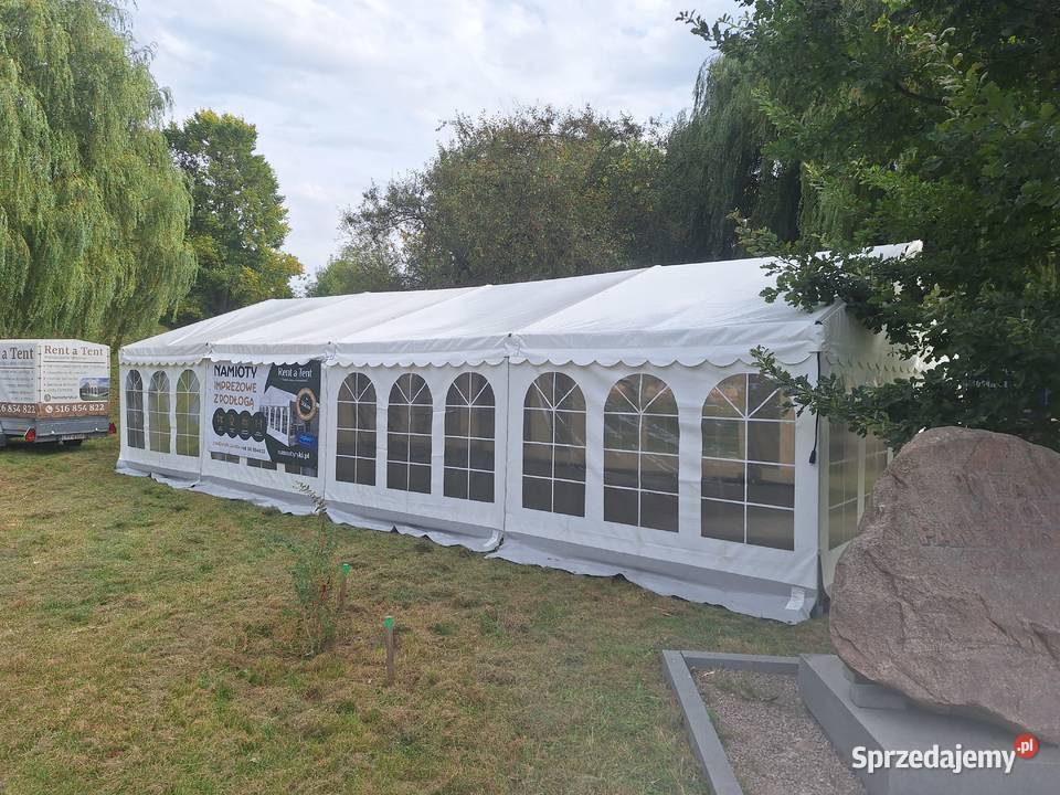 Namioty imprezowe z obrusami Obsza