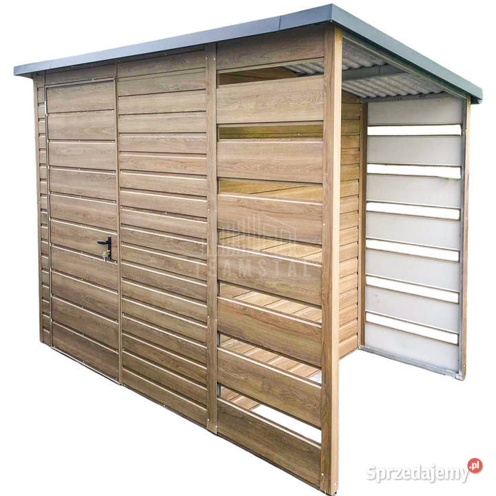 Schowek domek ogrodowy 2x2m wiata 08m drzwi Domki narzędziowe Iława