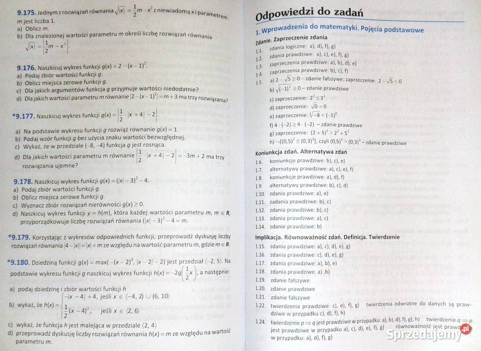 Działania Na Pierwiastkach 1 Liceum Matematyka kl. 1 - Zb. zadań - M. Kurczab, E. Kurczab, Świda Chełm