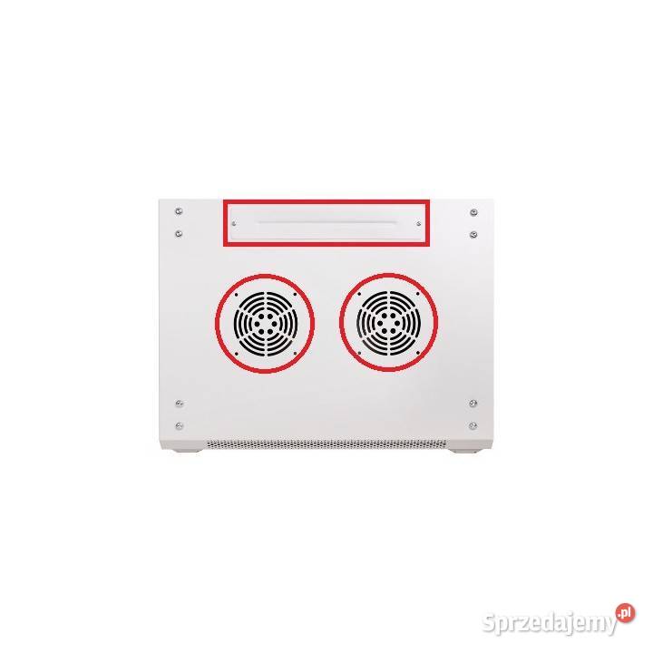 Szafa Rack GetFort 19 6U 600x450 wisząca szara Knurów