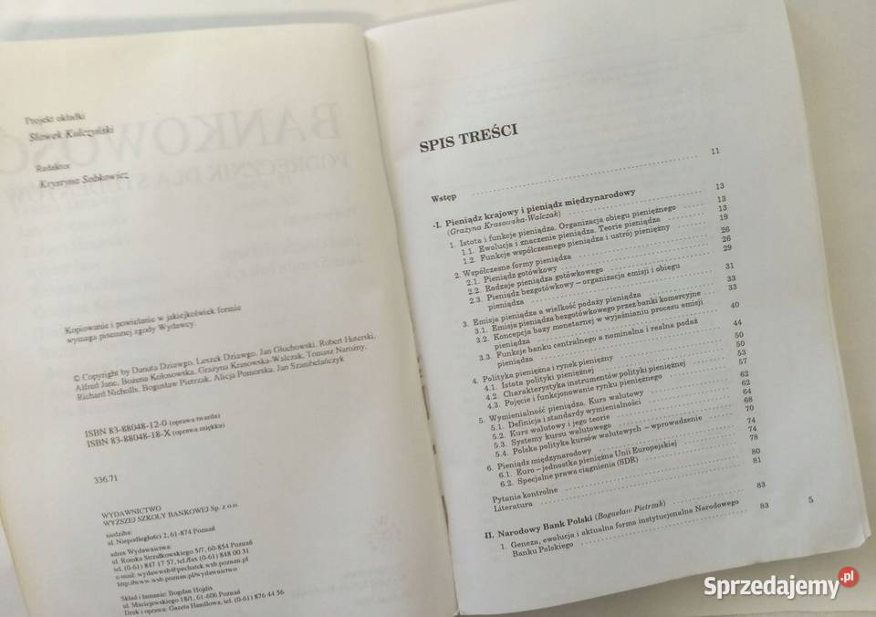 BANKOWOŚĆ PODRĘCZNIK STUDENTÓW Jan Głuchowski Osięciny