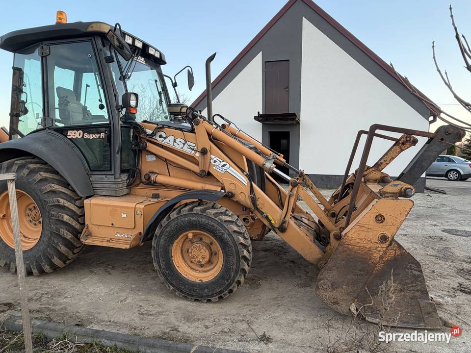 Koparko Ładowarka Case 590 super r małopolskie Piekary sprzedam