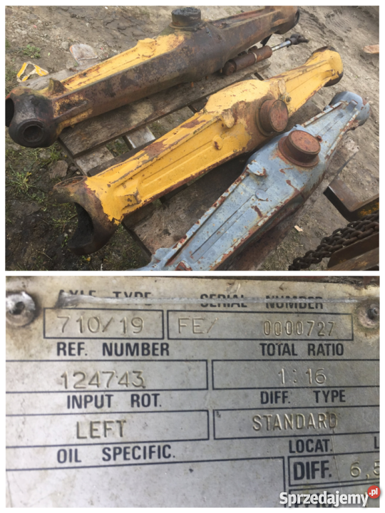 Siłownik obrotu ramienia tylnego 650655675 Części do maszyn budowlanych Kosakowo