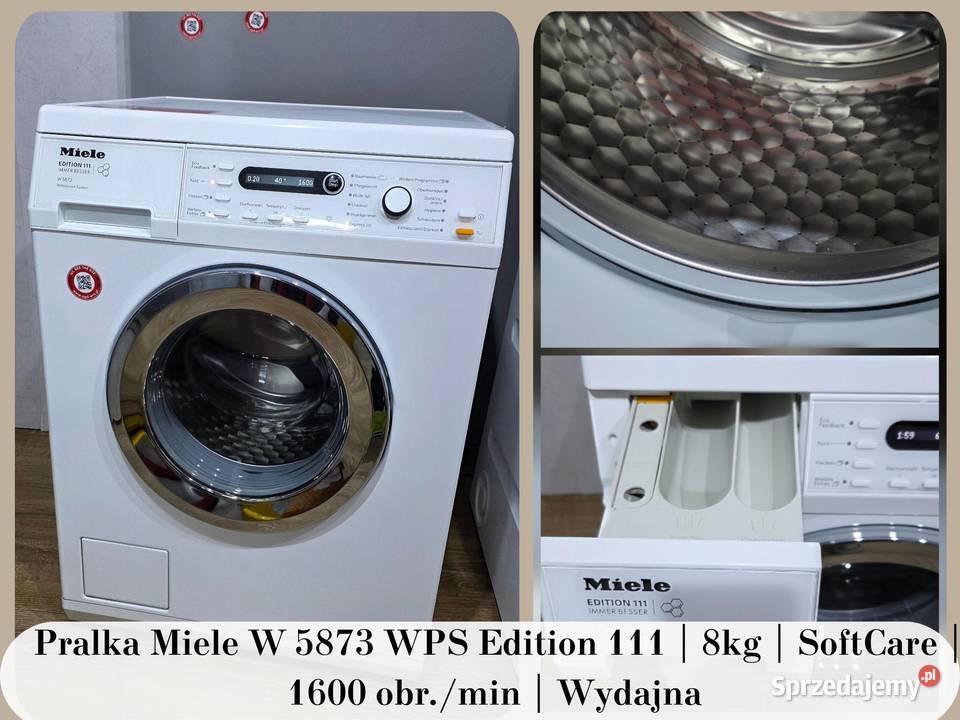 Pralka Miele W 5873 WPS Edition 111 8 SoftCare wolnostojące Pralki i suszarki dolnośląskie Wrocław