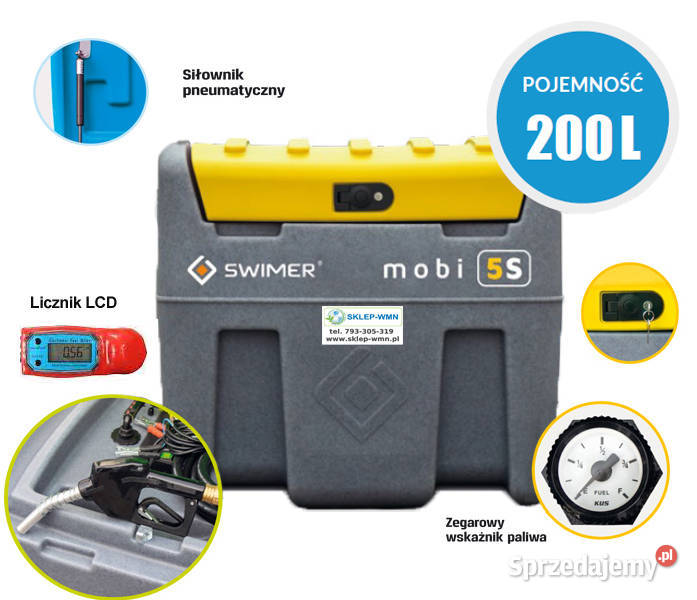 ZBIORNIK NA ON 200L z dystrybutorem Licznik Bielany Wrocławskie sprzedam