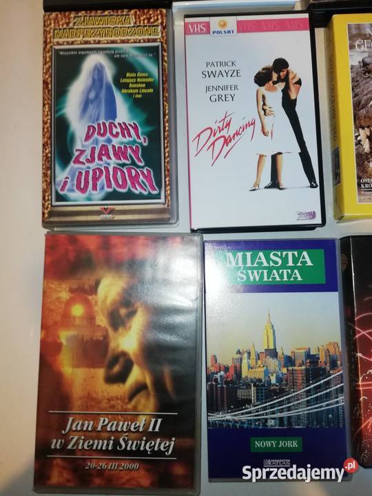 Filmy Video VHS do magnetowidu 9 sztuk Warszawa sprzedam