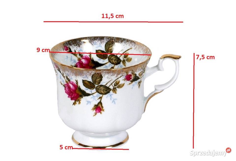 filiżanka Złocona złota Róża Iwona Chodzież Kielce