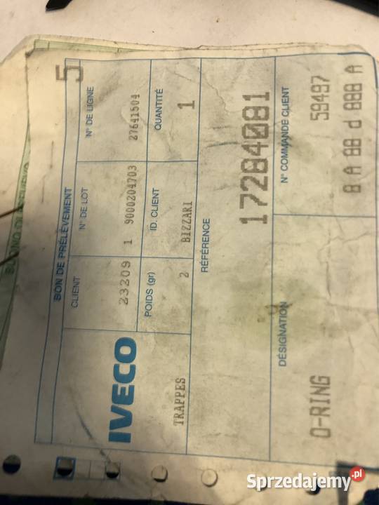 Iveco Oring 17284081 Piła