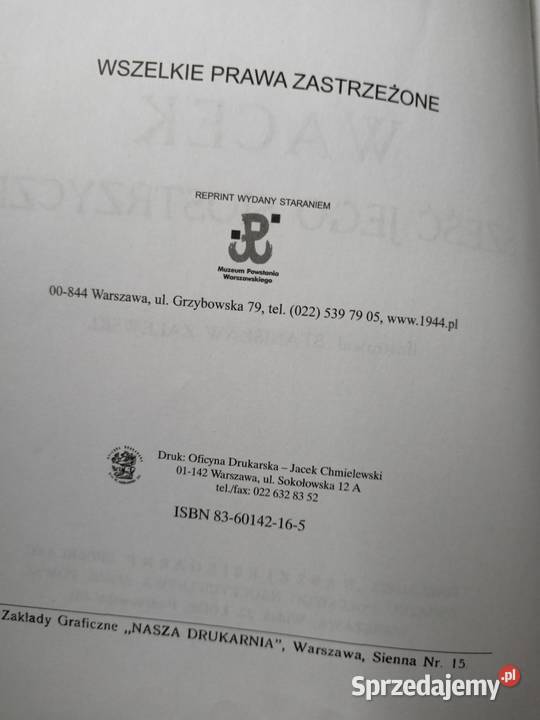 Wacek i sześć jego siostrzyczek reprint książki twarda Proza i poezja Warszawa