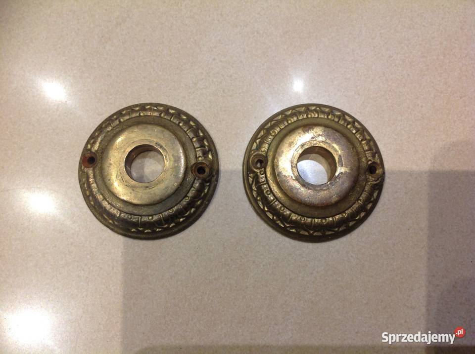 Rozeta Rozetka do Klamki Mosiężna Stara 2 Nowa Sól