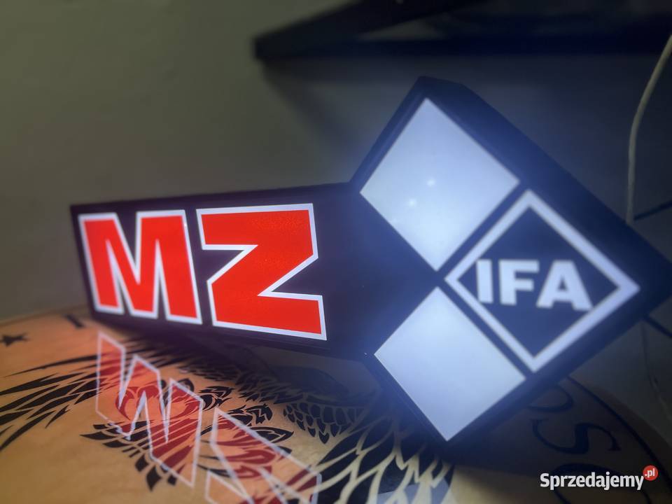 Logo MZ ETZ podświetlenie led wymiary 50 x 23 x Pozostałe podkarpackie