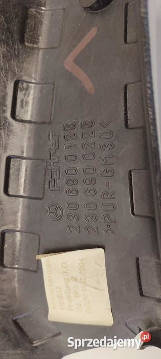 MERCEDES SL R230 OSŁONA SŁUPKA LEWA A2306900125