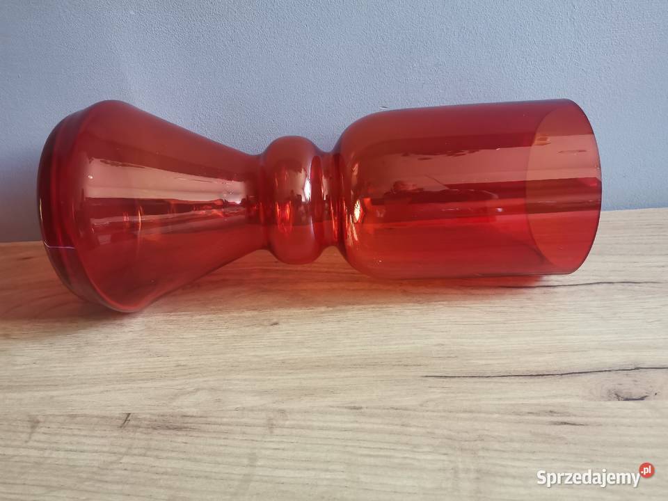 Stary duży wazon szkło Ząbkowice Ludwik Antyki, Sztuka, Kolekcje