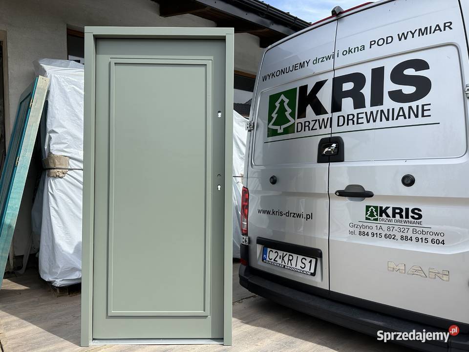 Drzwi zewnętrzne drewniane RĘKI wewnątrzklatkowe Łódź