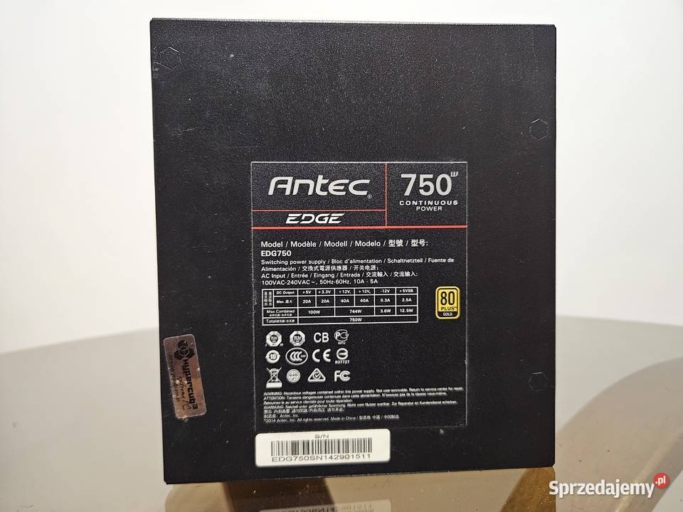 Zasilacz Antec EDGE EDG750 modularny 80 PLUS Chełm