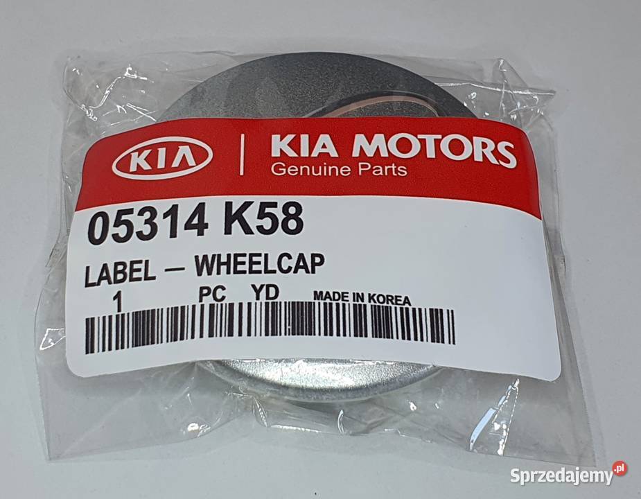 dekielek KIA 58mm ASO kapsle dekle 1 oryginalny Bełchatów