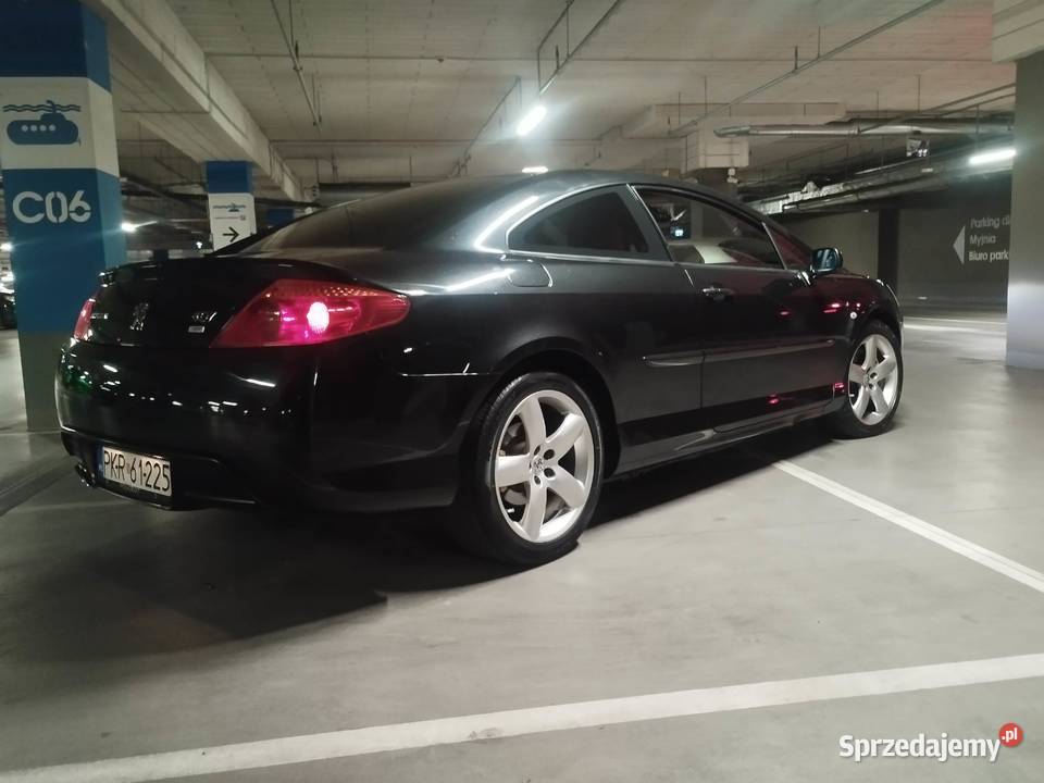 Peugeot 407 COUPE SPORT 204 Bkack 2006 rzamiana automatyczna Poznań sprzedam