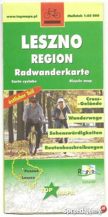MAPA LESZNO REGION RADWANDERKARTE Sopot