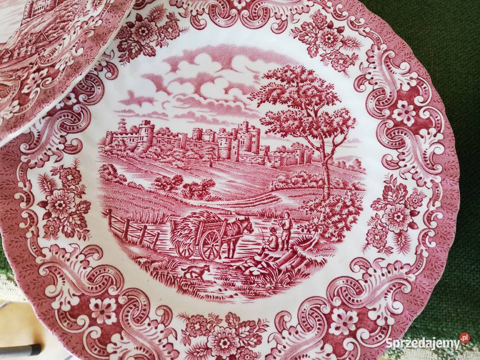 Porcelana angielska dzbanek talerze bulionówki małopolskie Ropa