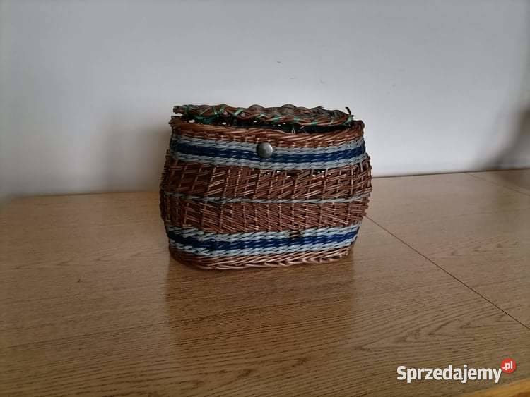 Koszyk Zamykany Plecionka PRL
