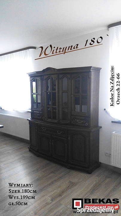 Kredens 180 Dąb Orzech Mahoń Wenge Olcha StyL Wałbrzych sprzedam