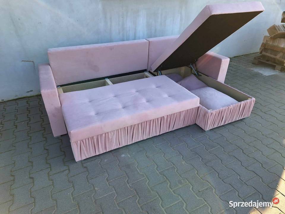 Welurowy narożnik Kendi szybka realizacja sprzedam