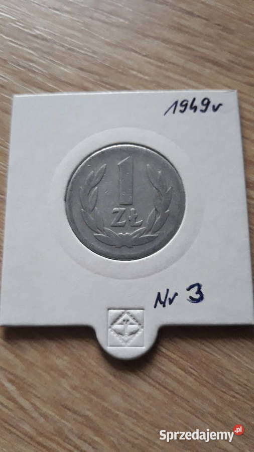 1 złoty 1949 r Aluminium 3 ładna Konin