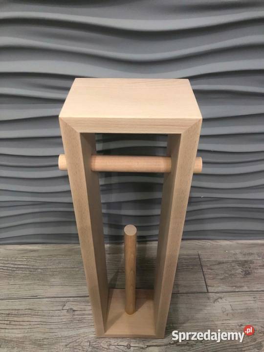 Stojak drewniany naturalny na papier toaletowy podkarpackie Dębica sprzedam