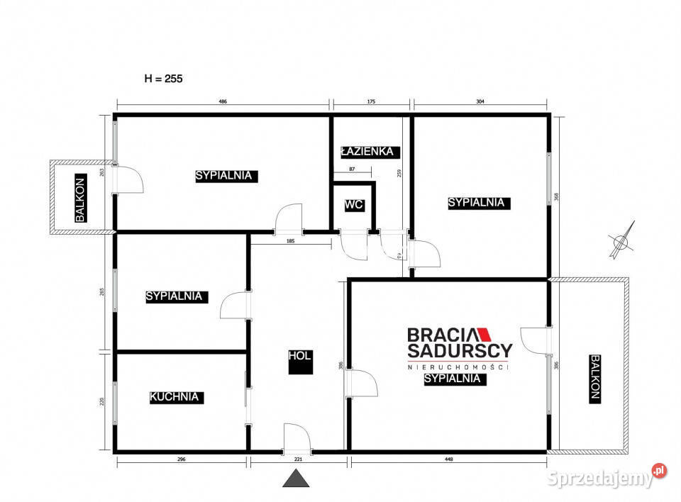 Mieszkanie Myślenice 6492m2 4pokojowe