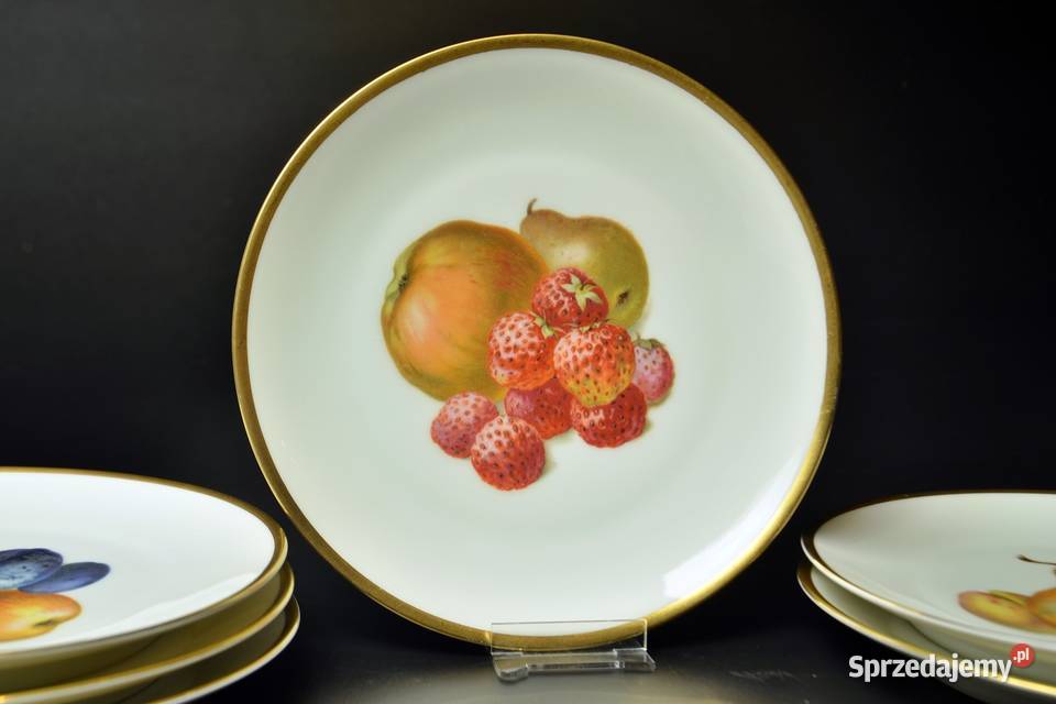 Komplet Talerzy z Owocami ThomasRosenthal Porcelana i szkło Legnica sprzedam