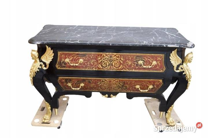 STARA KOMODA BOULLE 250 SZAFA MARMUR BRĄZ Kraków