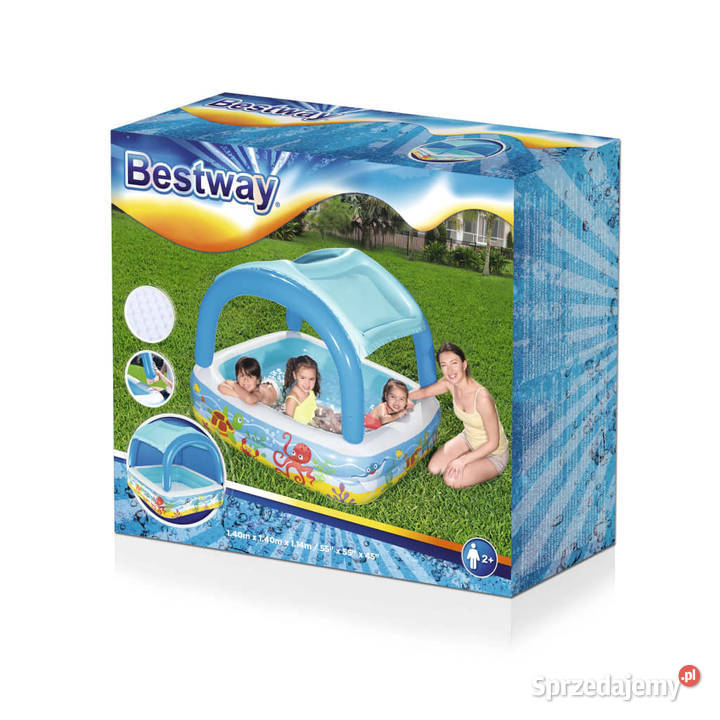 Bestway Basen z baldachimem niebieski 140 x 140 Warszawa