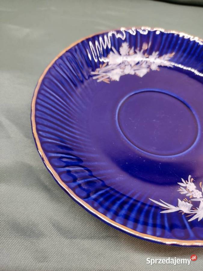 Talerzyk spodek porcelanowy kobaltowy Fena Głuchołazy sprzedam