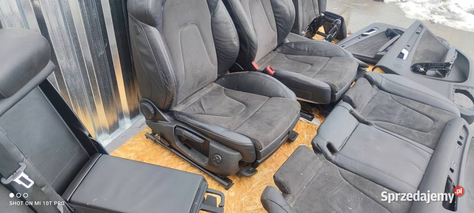 FOTEL FOTELE AUDI A4 B8 S LINE SKÓRA MATERIAŁ Przystajń