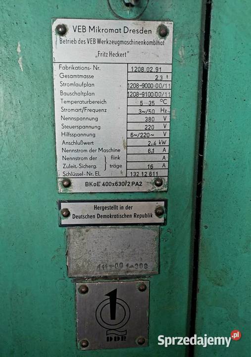 Wiertarka koordynacyjna BKOE 400x630 sprzedam