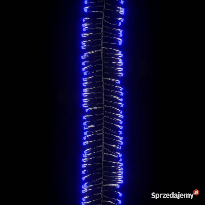 Sznur lampek LED 1000 niebieskich diod 11 m PVC sprzedam