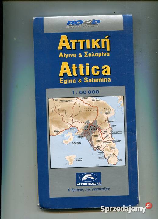 Attica Egina Salamina Mapa 1 60 000 Szczecin sprzedam
