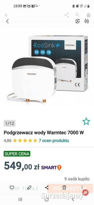 przeplywowy podgrzewacz wody Szczecin