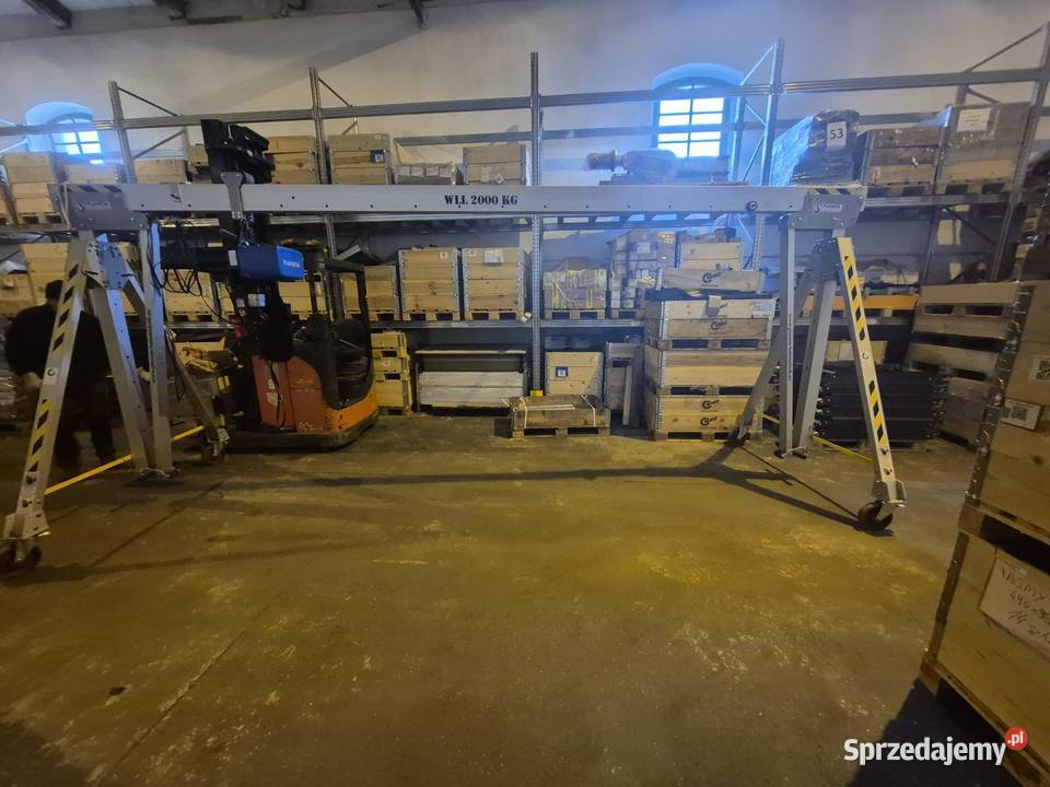 Mobilna aluminiowa suwnica bramowa Planeta śląskie Rybnik