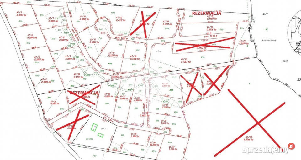 Działki dostęp j Łaśmiady i pomostem PROMOCJA