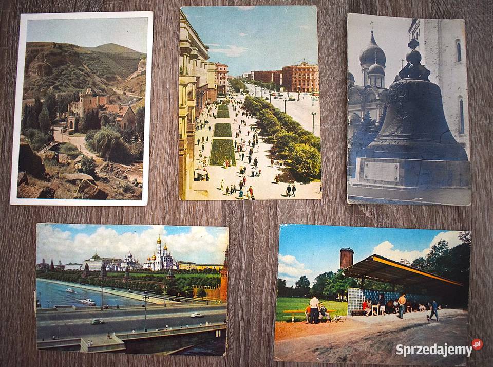 Pocztówki z ZSRR z lat 60 80 tych 21 sztuk