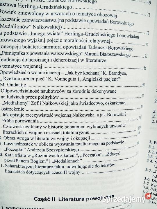 Język polski a do zet literatura outlet używane