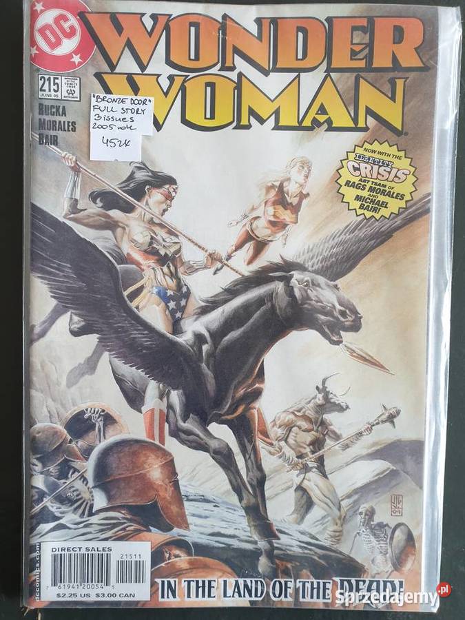 Wonder Woman Bronze Door 3 oryginalne komiksy DC Gdynia