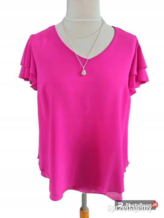 KLASYCZNA BLUZKA Z SZYFONOWYMI RĘKAWAMI ROZMIAR Pątnów