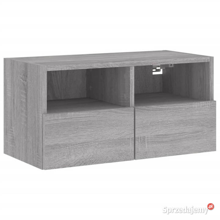 Ścienna szafka TV szary dąb sonoma 60x30x30 mazowieckie Warszawa