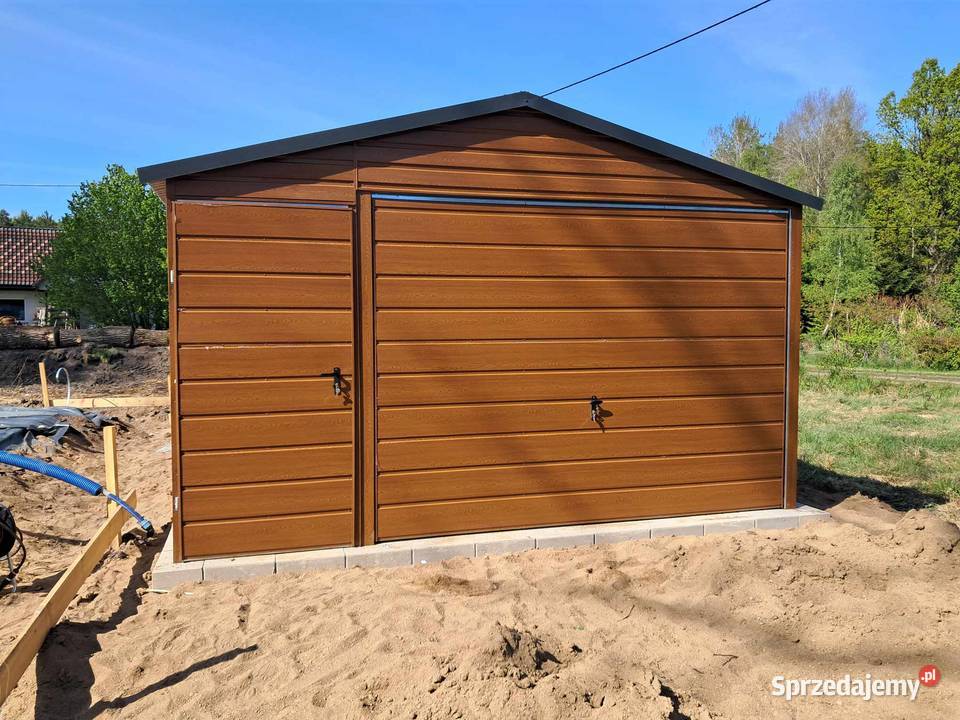 Garaż blaszany wiata Wzmocniony PROFILAMI Olsztyn